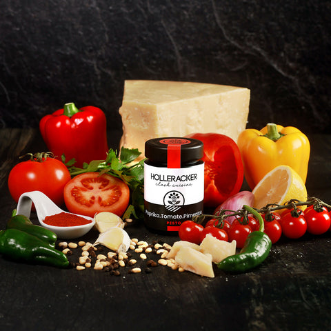 scharfes rotes Pesto