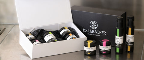 Gewürze und Öle in Geschenkverpackung